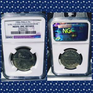 1906 R-PHL-118 J ���i���[�J�[�X�g�A�g�[�N�� NGC UNC �ڍ׏�����