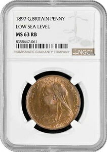 CMX 1 yj[ 1897 NANGC MS63 RBACʁAuBNgA (1838 - 1901)v