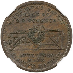 1834 �N Hard Times �g�[�N���AHT-158�ANGC MS62 BN�AS.B. Schenck�A�}�T�`���[�Z�b�c�B�A�g���{���B