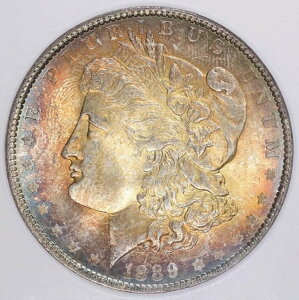 1889�N �����K����� * NGC MS-64 + CAC * �S�[�W���X�ȓd�����F