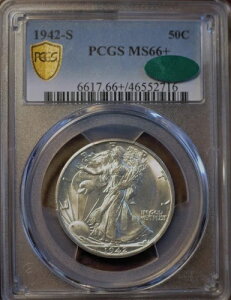 1942-S 50Zg EH[LO oeB n[t h PCGS MS66+ **CAC**