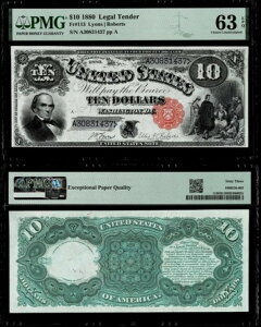 Fr. 113 $10 1880 �@��ʉ� PMG Choice ������ 63 EPQ