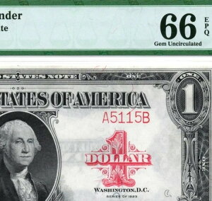 1923 40 $1 VAԍ RADAR *5115* bhV[@ʉ ? PMG 66 EPQ