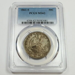 1861 S PCGS MS62 - Vo[ V[eBO oeB n[t h 50 Zg čRC #52299A
