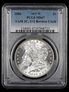 1886 $1 VAM 1C 3+2 o[XNbV PCGS MS67 zbg50 ^Ch ōi
