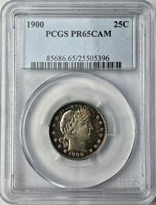 1900N AJ o[o[ NH[^[h 25Zg Vo[ PCGS PR65 JI