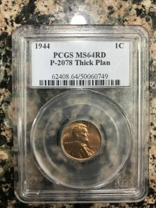 1944�N �y�j�[�E�V�b�N�E�v���� . P-2078 Pcgs Ms64 RD �ɂ߂Ċ󏭂ȃR�C�� MS 64�ł̂ݓ���\