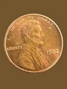 アメリカ 1982年 ミントマークなし 1セント リンカーン記念ペニー