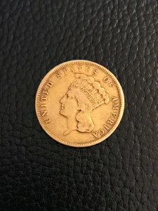 1855�N 3�h�� �C���f�B�A�� �v�����Z�X�w�b�h �S�[���h 3�h�� �R�C�� �󏭂ȏ����A�����J�R�C��