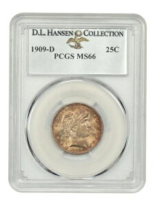 1909-D 25C PCGS MS66 ex: D.L. nZ