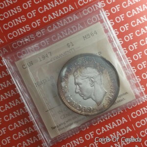 1947NJi_ ICCS MS 64 ML [v[t - DHP [e[V #coinsofcanada