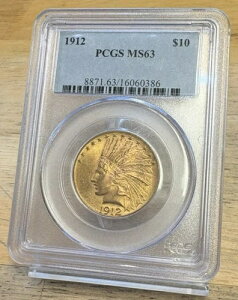 1912 N 10 h CfBA PCGS MS-63 ʃC[O FǍDAڂ͓I!