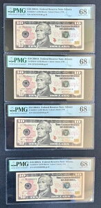 10�h�� 2222xxxx �_�u���N���b�h ���ׂĐV�i�g�b�v�|�b�v PMG 68 �z���_�[���� �t�@���V�[�V���A���i���o�[����