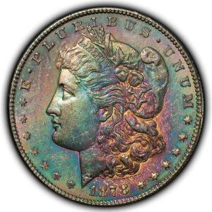 �����X�^�[�g�[�� 1878-S �����K�� �_���[ * NGC MS 62 �X�^�[ * �v���[�t�̂悤�� OBV PQ ���C���{�[!