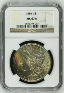 NGC MS67 * STAR 1886 K