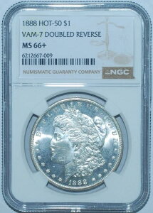 1888 NGC MS66+ VAM-7 Hot-50 DDR �_�u���_�C���o�[�X�����K���_���[ �ō����i