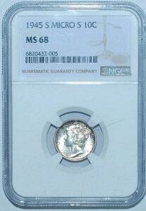 1945 S NGC MS68 FS-512 �}�C�N��S �}�[�L�����[�_�C��