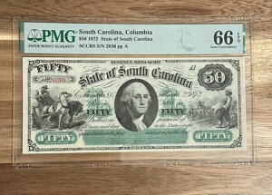 1872�N 50�h�� �T�E�X�J�����C�i�B �R����??�r�A SC �p�~ (2636) ���� PMG 66 EPQ