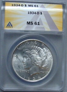 ANACS 1934 D MS 61 �s�[�X�_���[