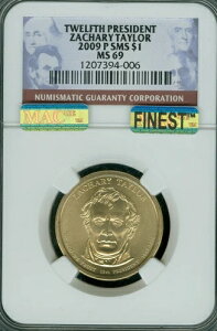 2009 P �U�J���[ �e�C���[ �v���W�f���g �h�� NGC MS69 PQ SMS MAC FINEST MAC SPOTLESS�B