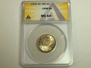 1906年 リバティV ニッケル ANACS MS-64 SN7072