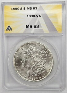 1890�N �T���t�����V�X�R������ �����K����� 1�h�� 90%��� ANACS MS 63