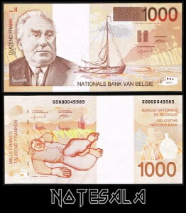 �x���M�[ �x���M�[ 1000 1,000�t���� ND (1997) Pick-150 UNC S/N 60800045989