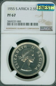 1955�N ��A�t���J ��� 2.5�V�����O NGC PF67 MAC FINEST MAC SPOTLESS *