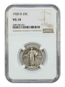 1920-D 25C NGC VG10 - �X�^���f�B���O�E���o�e�B�E�N�H�[�^�[
