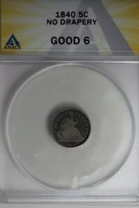 1840 .05 ANACS G 6 �h���[�v�Ȃ��n�[�t�_�C���A���ȃ��o�e�B�n�[�t�_�C��