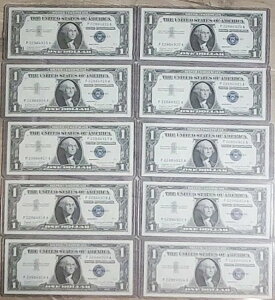 1957N 1h⌔ UNC/AU Aԍ 10Zbg