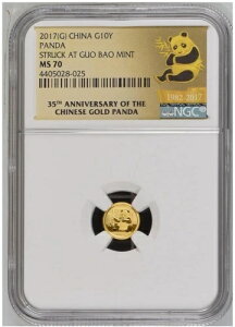 NGC MS70 2017 p_ 1g -AU.999 󑢕ǂɏP S[hp_
