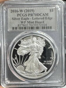 2016-W (2019) A.S.E PCGS PF70DCAM ���^�[�h�G�b�W WPM �z�[�h�i�V���o�[���x���j