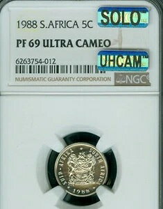 1988�N ��A�t���J 5�Z���g NGC PF69 MAC UHCAM SOLO �ō����O���[�h���X�|�b�g���X *