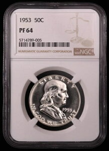 �u���X�g�z���C�g 1953 �v���[�t �t�����N���� �n�[�t - NGC PR64�APF64�APR 64