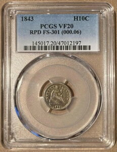 1843N PCGS VF20 Ȑ__C H10Zg - đōt RPD FS-301