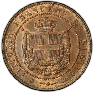 �C�^���A �g�X�J�[�i 1859 5c �t�@�C�u �`�F���e�V�~ PCGS MS63RB �`�|�b�v 2/5�`���B�b�g���I �G�}�k�G�[���AC13
