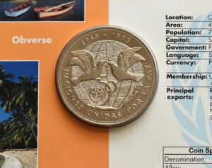 DOMINICANA h~jJa 1995 1y\Zbg RCJ[h 50 UNO UN DOVES