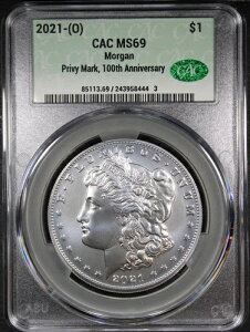 2021-O �����K���E�_���[�ACACG Privy Mark �ɂ�� MS69 �̕]���A100 ���N�L�O