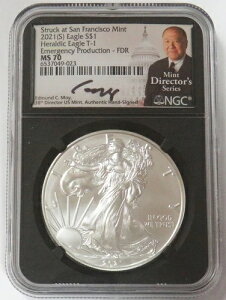 2021 (S) T-1 MOY EMERGENCY FDR AJ Vo[ C[O $1 ubN RA NGC MS 70