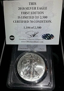 2018 MS70 �A�����J���V���o�[�C�[�O�����菉�� 2500����1,184���ځi���v�j