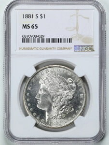 1881-S 1h K MS65 NGC 6870908-029