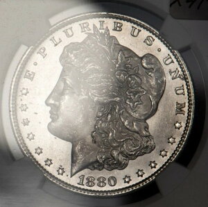 1880-S 0/9 $1 �����K����� - �z�b�g 50 VAM-11 �I�[�o�[�f�[�g - NGC MS 64 - X4192