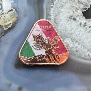 2024年 メキシコ製 カラー .999 純銅 1 AVDP 三角オンスロール 20枚入り ミント