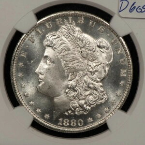 1880-S 1�h�������K����� - �t���X�e�BPQ�X�^�[�A�C�A�s�[�� - NGC MS 65 - D6055