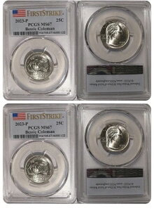 2023N P xbV[ER[} 25Zg PCGS MS67 AJl 1/4h t@[XgXgCN