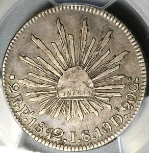 1842-Pi PCGS VF 30 ���L�V�R 2 ���A�� �|�g�V �~���g �V���o�[ �R�C�� POP 1/3 (25061005C)