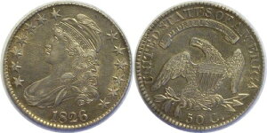1826�N 50�Z���g �L���b�v�h�o�X�g �n�[�t�_���[ XF