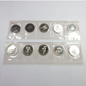 1974年 ドイツ シルバー プルーフ サッカー メダル 10枚セット #55924C