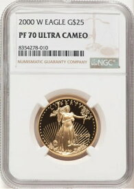2000-W プルーフ ゴールド イーグル 1/2 オンス ブラウンラベル NGC MS70